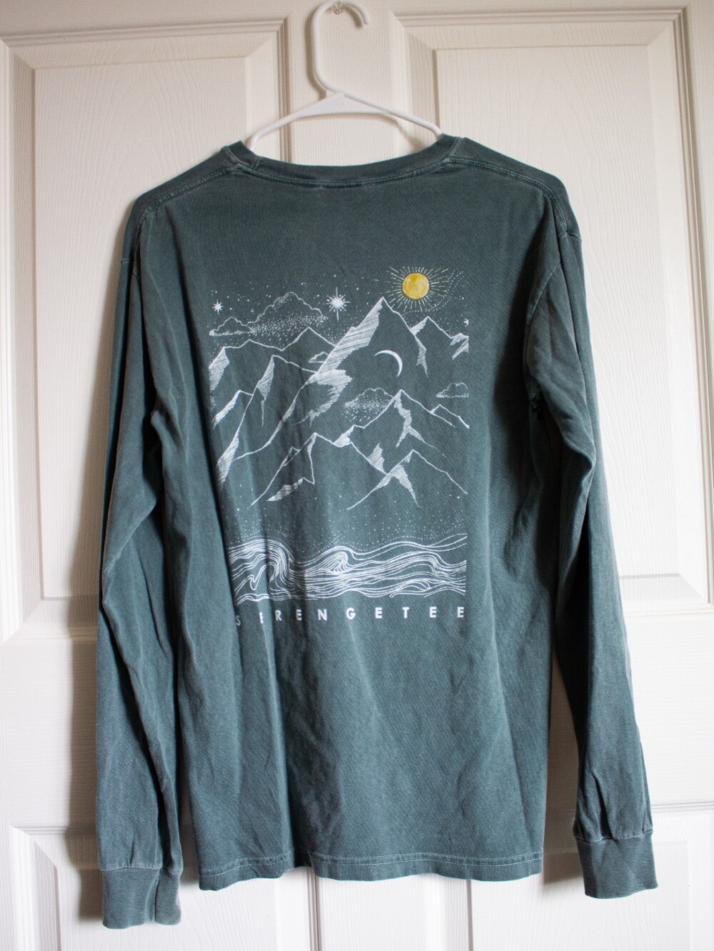 Teal Mountain Range Shirt